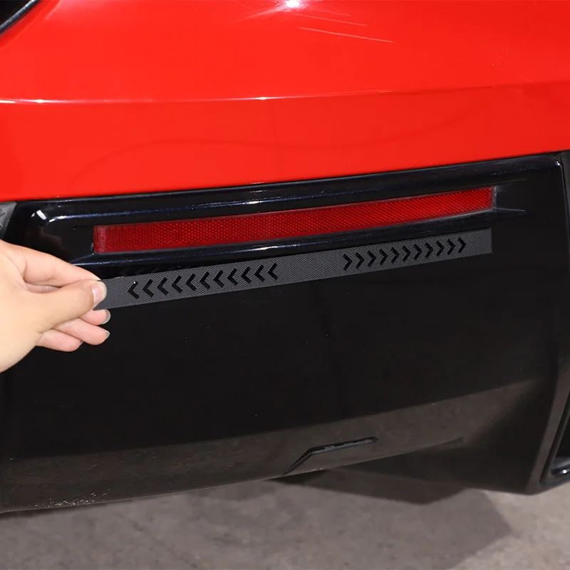 Black Car Rear Fog Light Cover Trim Sticker Rear Bumper Decoration Styling Accessories For Chevrolet Corvette C7 2014-2019 
Black Car Rear Fog Light Cover Trim Sticker Rear Bumper Decoration Styling Accessories For Chevrolet Corvette C7 2014-2019