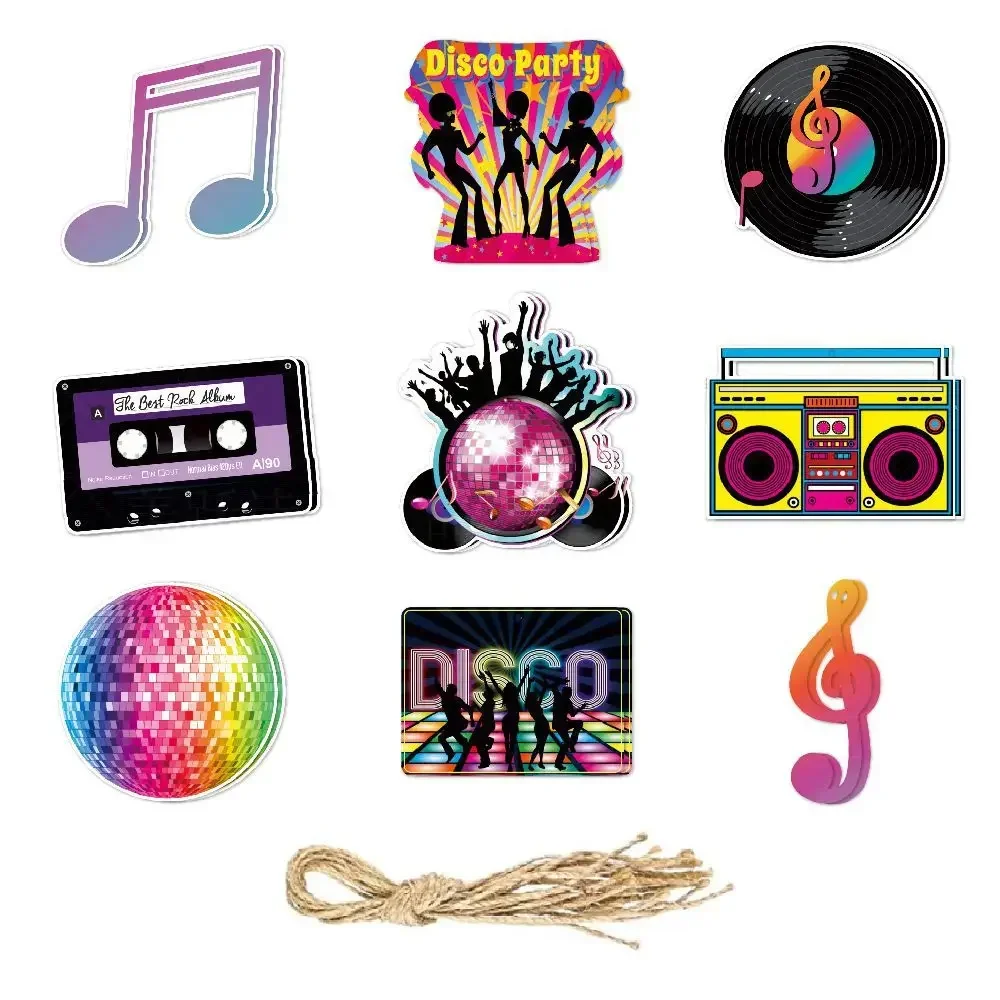 9 шт. подвесных украшений для вечеринки в стиле ретро
9 шт. подвесных украшений для вечеринки в стиле ретро