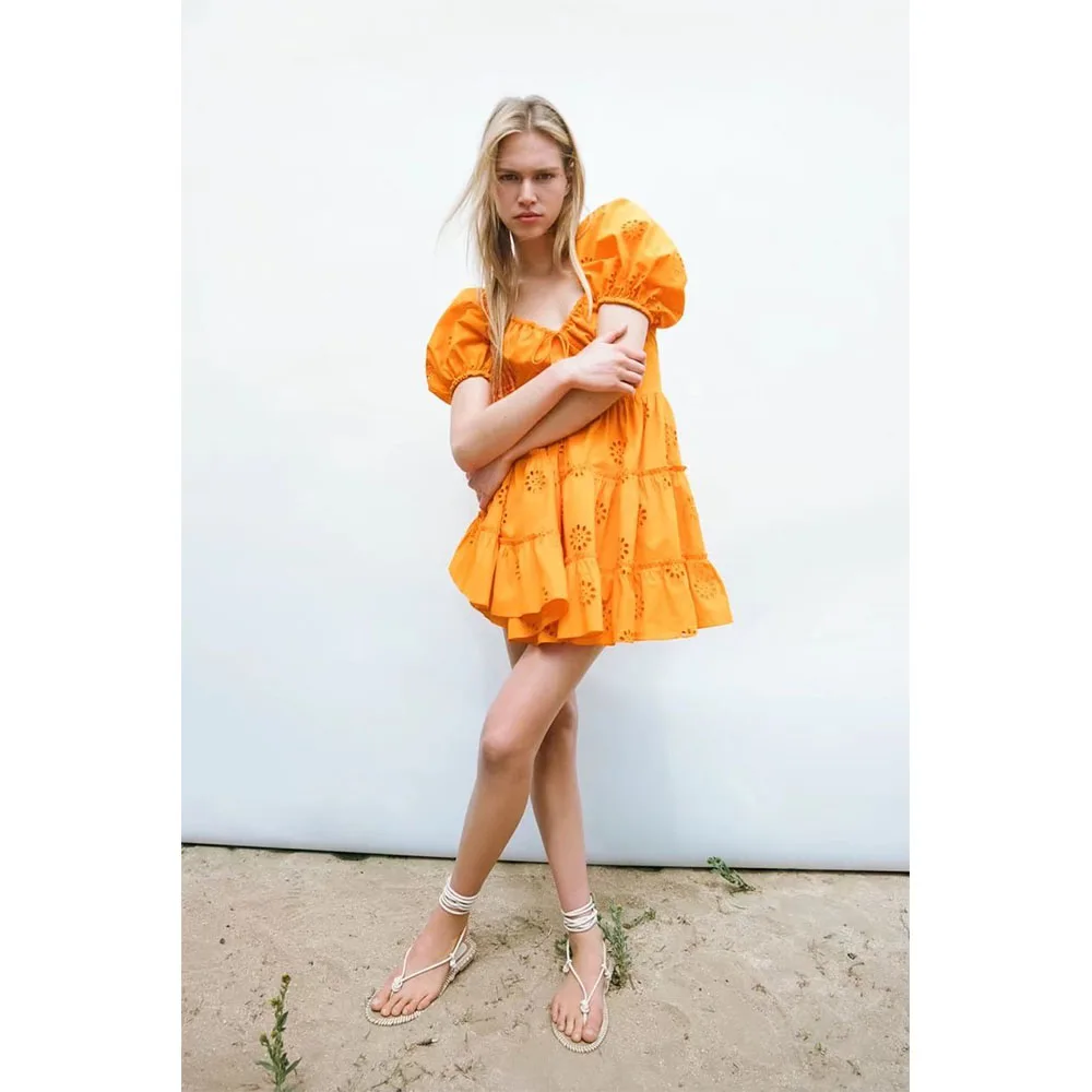 Женское летнее Новое ажурное платье с вышивкой, одежда в двух стилях, пышные рукава, тонкая многослойная плиссированная юбка с высокой тали...
Женское летнее Новое ажурное платье с вышивкой, одежда в двух стилях, пышные рукава, тонкая многослойная плиссированная юбка с высокой тали...