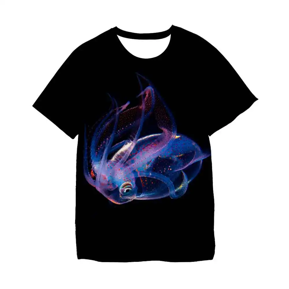 2022 Jellyfish T Shirt Boy's and Girl's Casual Fashion Short-sleeved Funny T Shirt Beautiful Mollusk Animal Tshirt
2022 Jellyfish T Shirt Boy's and Girl's Casual Fashion Short-sleeved Funny T Shirt Beautiful Mollusk Animal Tshirt
