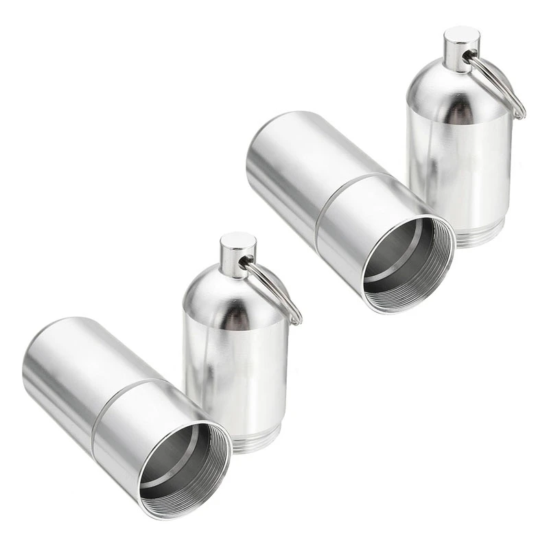 2X Aluminum Alloy Cigarette Holder Capsule Case Waterproof Pill Toothpick Holder Key Ring
2X Aluminum Alloy Cigarette Holder Capsule Case Waterproof Pill Toothpick Holder Key Ring