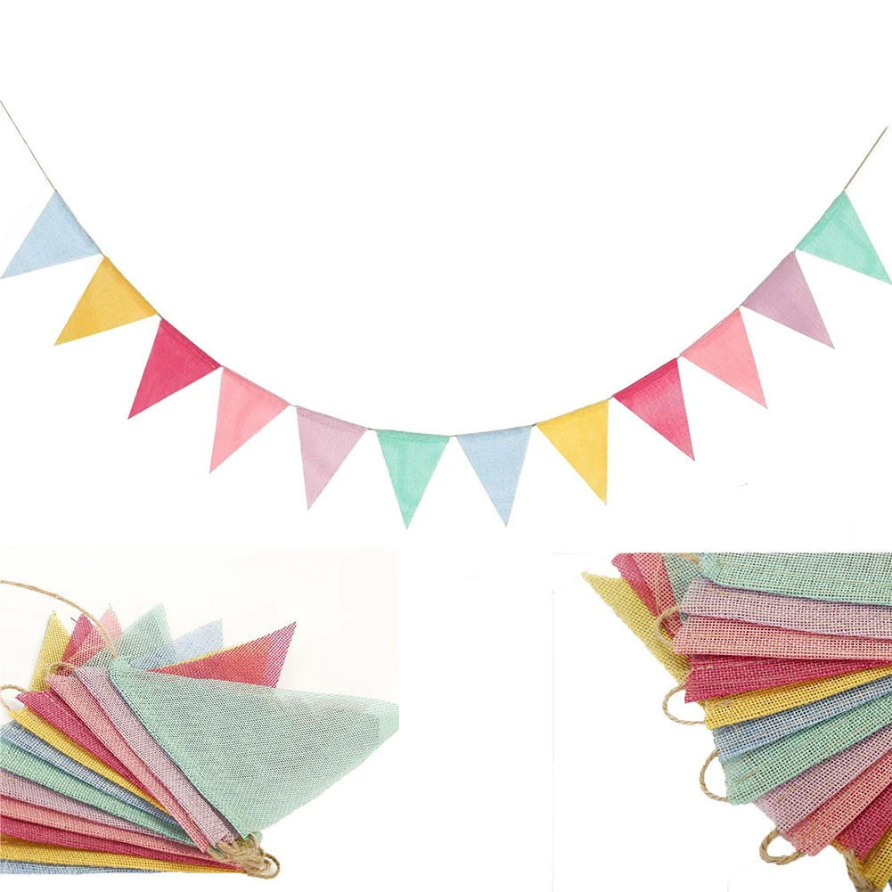 12 Flags Colorful Birthday Bunting Banner Faux Burlap Triangle Outdoor Bunting Garden Wedding Party Decoration
12 Flags Colorful Birthday Bunting Banner Faux Burlap Triangle Outdoor Bunting Garden Wedding Party Decoration