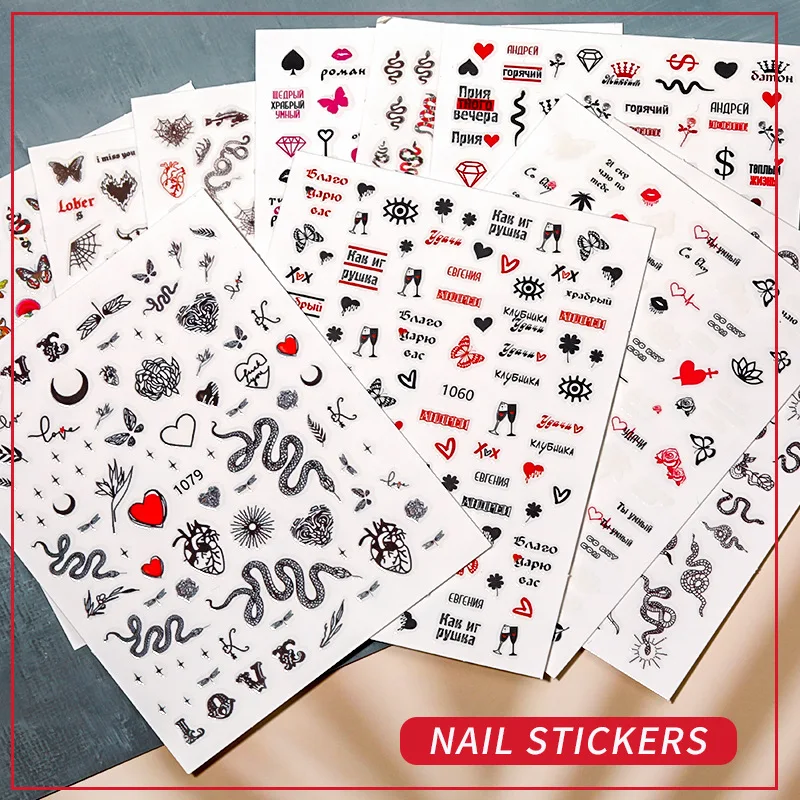 Nail Stickers 3d Adhesive Black White Snake Japanese Styles Dark Python Nail Decorations Fashion Nail Jewelry Nail Design
Nail Stickers 3d Adhesive Black White Snake Japanese Styles Dark Python Nail Decorations Fashion Nail Jewelry Nail Design