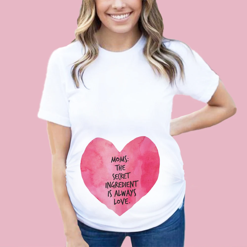 Love & Lip Print Maternity Clothing Hot Summer Short Sleeve White T-Shirt Pregnancy Clothes Pregnant Creative Top
Love & Lip Print Maternity Clothing Hot Summer Short Sleeve White T-Shirt Pregnancy Clothes Pregnant Creative Top