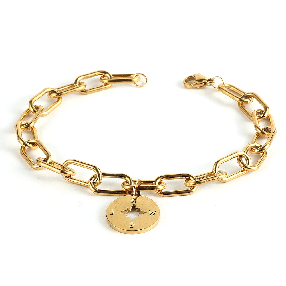 NABEST Gold Stainless Steel Charm Chain Men Bracelet Sun Star Africa Map Compass Pendant Bangles Fashion Jewelry for Women
NABEST Gold Stainless Steel Charm Chain Men Bracelet Sun Star Africa Map Compass Pendant Bangles Fashion Jewelry for Women