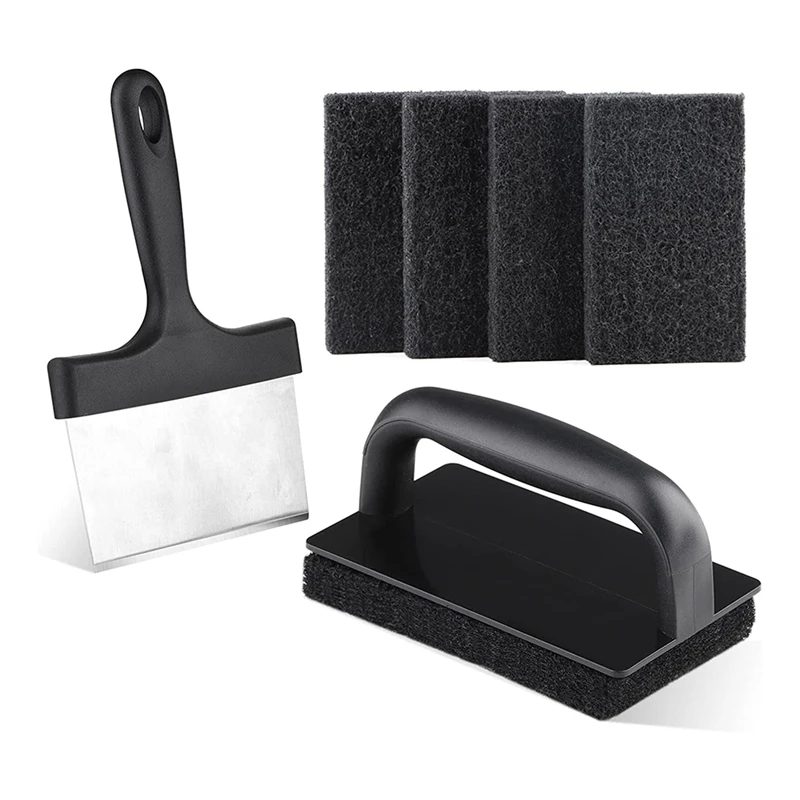 1Set Blackstone Griddle Cleaning Kit Non Scratch Griddle Scrubber Cleaning Pad Black With 6In Grill Scraper
1Set Blackstone Griddle Cleaning Kit Non Scratch Griddle Scrubber Cleaning Pad Black With 6In Grill Scraper