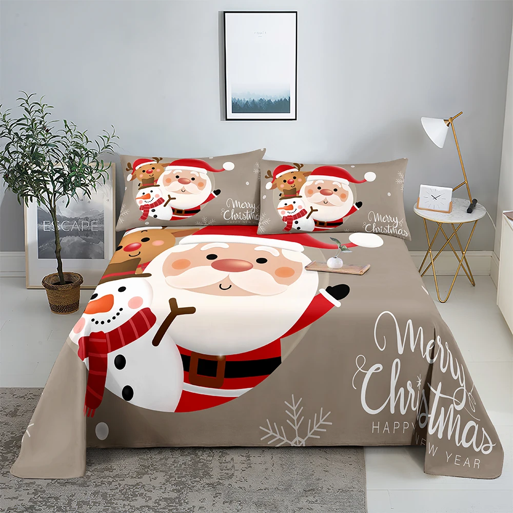 Santa Claus 0.9/1.2/1.5/1.8/2.0m Digital Printing Polyester Bed Flat Sheet With Pillowcase Print Bedding Set
Santa Claus 0.9/1.2/1.5/1.8/2.0m Digital Printing Polyester Bed Flat Sheet With Pillowcase Print Bedding Set