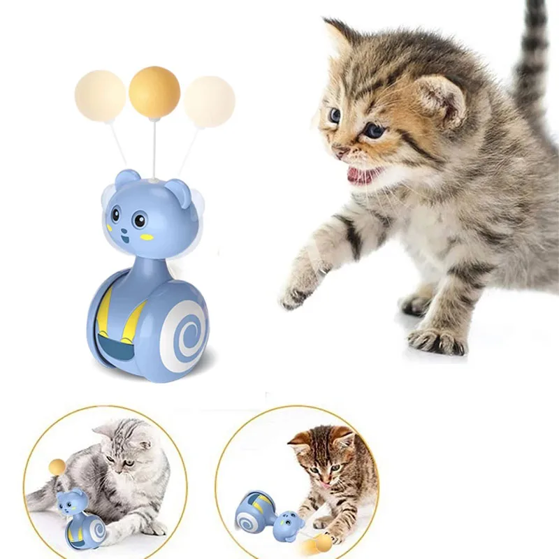 Interactive Cat Toy Tumbler Swing Toys for Cats Balance Car Kitten Self Hi Pet Supplies With Feather Ball Cat Accessories
Interactive Cat Toy Tumbler Swing Toys for Cats Balance Car Kitten Self Hi Pet Supplies With Feather Ball Cat Accessories