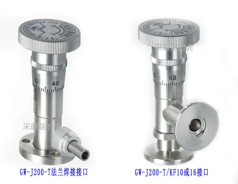 

High vacuum fine-tuning valve GW-J200 GW-J30-T stainless steel needle valve deflation vacuum flow manual control valve