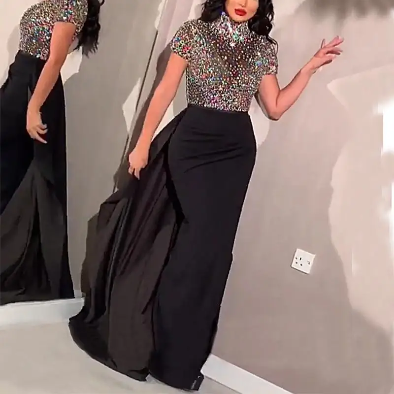Sexy Sequin Wrapped Hip Party Dress Women Short Sleeve Summer Maxi Long Dresses Club Bodycon Prom Vestidos Vestido De Mujer 2022
Sexy Sequin Wrapped Hip Party Dress Women Short Sleeve Summer Maxi Long Dresses Club Bodycon Prom Vestidos Vestido De Mujer 2022