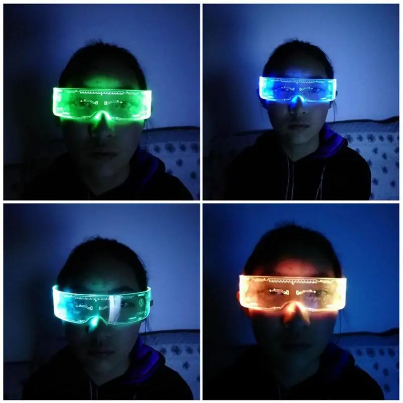 LED Luminous Glasses Electronic Visor Glasses Light Up Glasses Prop For Festival KTV Bar Party Performance Children Adult Gifts
LED Luminous Glasses Electronic Visor Glasses Light Up Glasses Prop For Festival KTV Bar Party Performance Children Adult Gifts