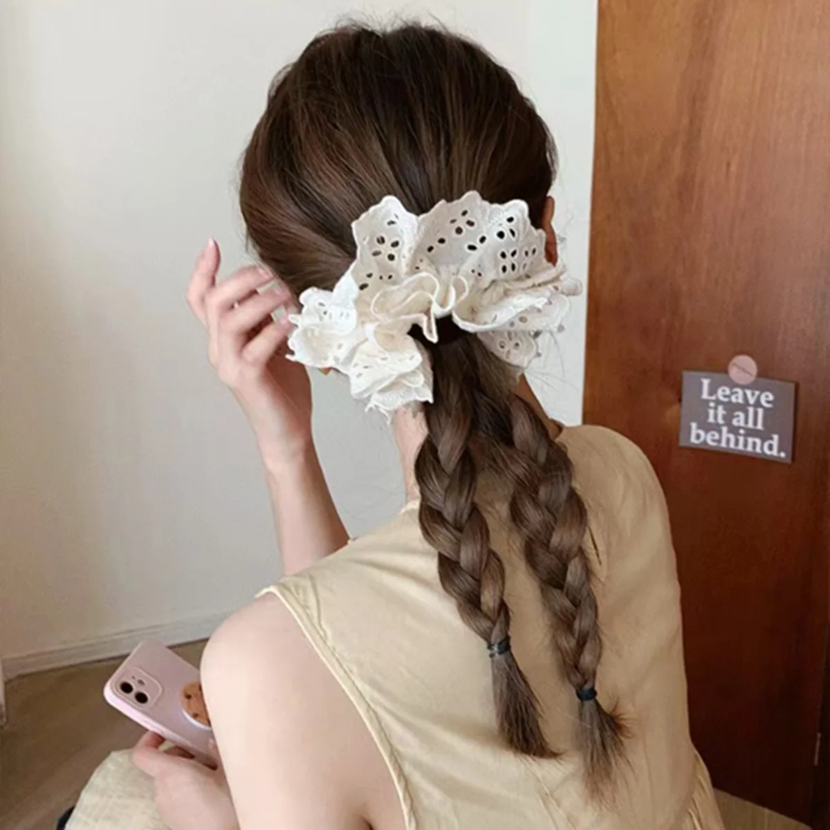 Fashion Lace Scrunchies French Romantic Elastic Hair Bands Girls Solid Ponytail Holder Headwear Hair Rope Women Hair Accessories
Fashion Lace Scrunchies French Romantic Elastic Hair Bands Girls Solid Ponytail Holder Headwear Hair Rope Women Hair Accessories