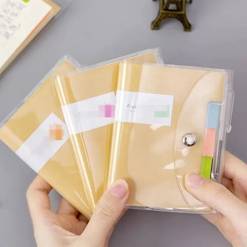 A7 100k Mini Notebook Portable Pocket Notepad Transparent PVC Cover Diary Book Handwriting Memo Office Student School Stationery
A7 100k Mini Notebook Portable Pocket Notepad Transparent PVC Cover Diary Book Handwriting Memo Office Student School Stationery