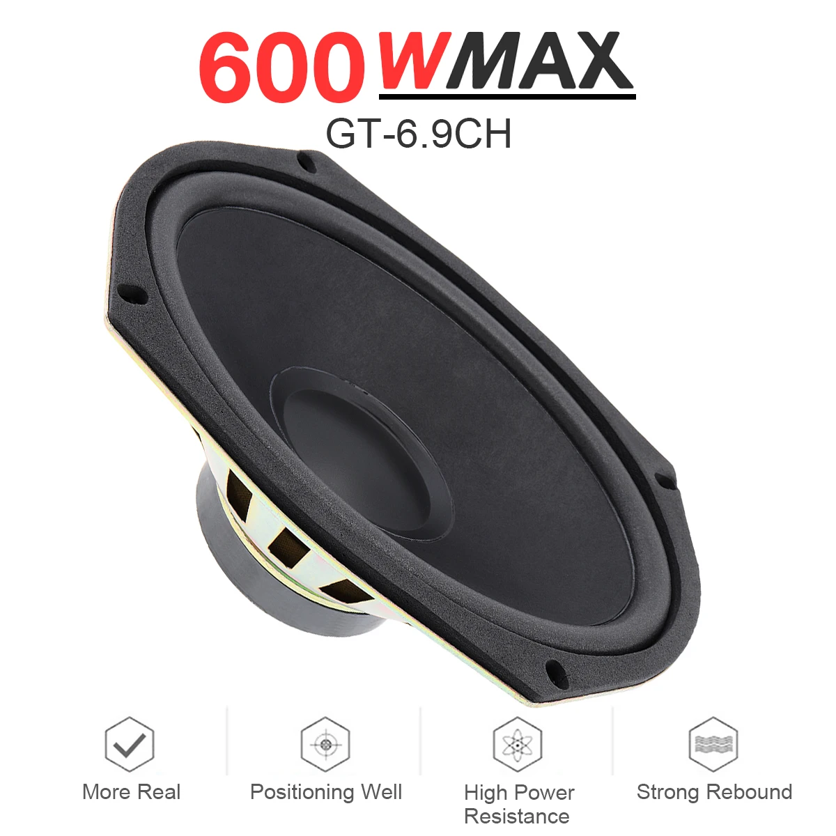 1 Piece 6x9 Inch 12V 600W Car Coaxial Speaker Vehicle Door Auto Audio Music Stereo Full Range Frequency Hifi Speakers
1 Piece 6x9 Inch 12V 600W Car Coaxial Speaker Vehicle Door Auto Audio Music Stereo Full Range Frequency Hifi Speakers