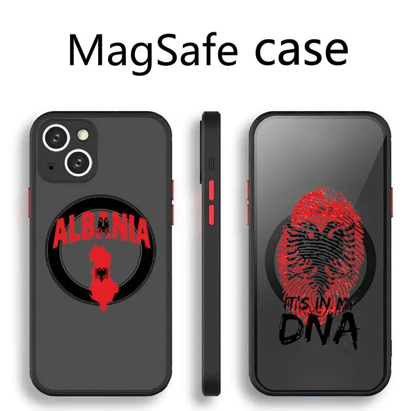 Albania Albanians Flag Phone Case Transparent Magsafe Magnetic Magnet For iPhone 13 12 11 Pro Max Mini Wireless Charging Cover
Albania Albanians Flag Phone Case Transparent Magsafe Magnetic Magnet For iPhone 13 12 11 Pro Max Mini Wireless Charging Cover