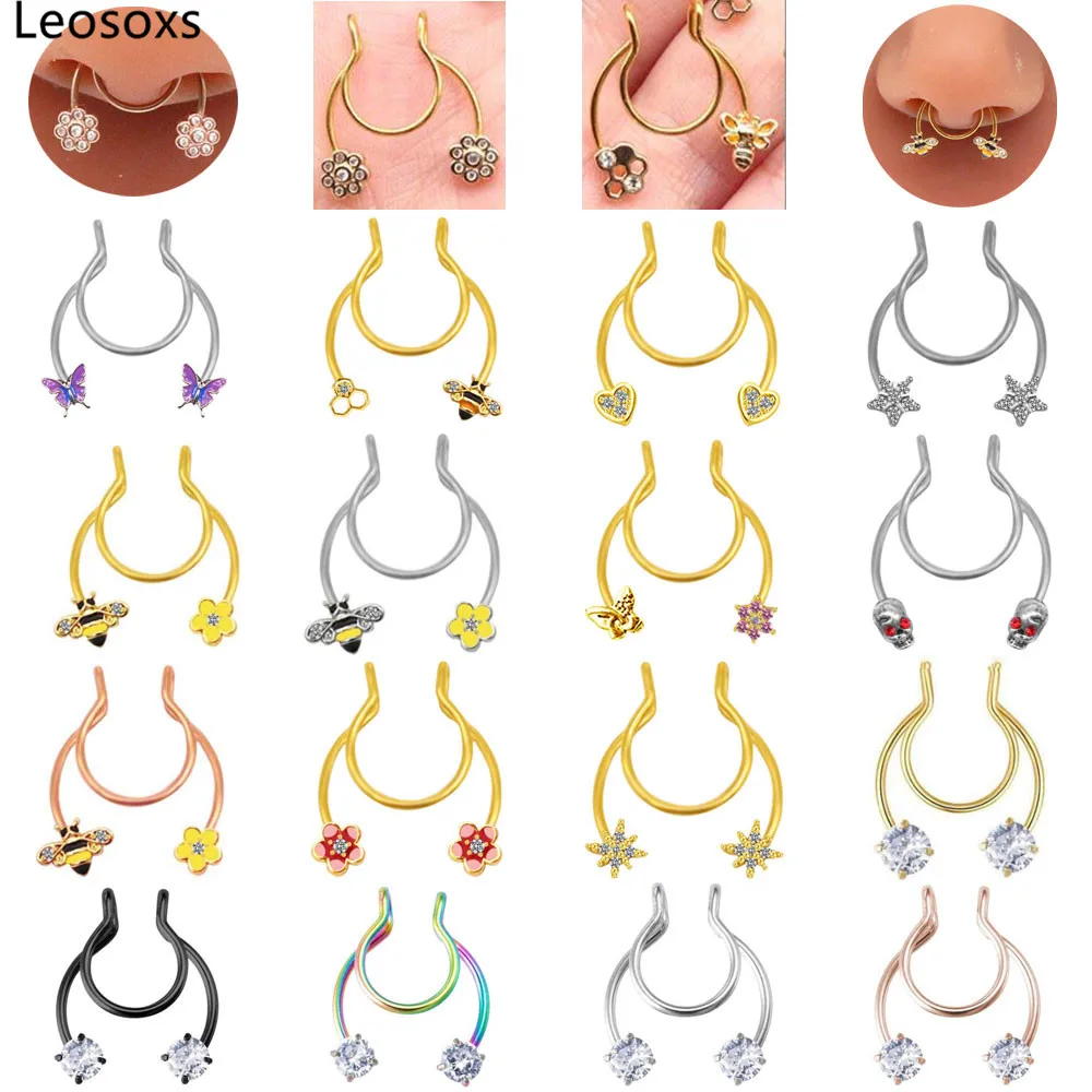 Leosoxs 1 Pcs Stainless Steel Nose Rings Pierced Pierced Nose Rings Nose Studs Skull Bee Heart Nose Rings
Leosoxs 1 Pcs Stainless Steel Nose Rings Pierced Pierced Nose Rings Nose Studs Skull Bee Heart Nose Rings