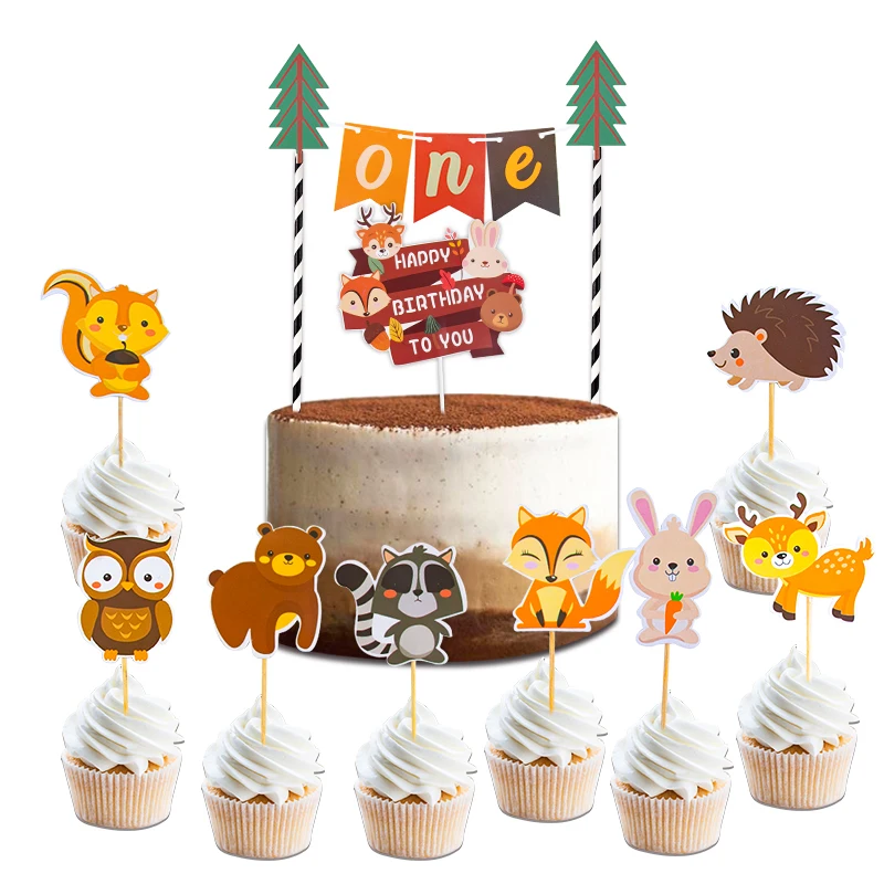 Jungle Theme Party Cupcake Topper Garland Forest Fox Squirrel Bunting For Baby Shower Kids Birthday Favor Decoration Supplies
Jungle Theme Party Cupcake Topper Garland Forest Fox Squirrel Bunting For Baby Shower Kids Birthday Favor Decoration Supplies