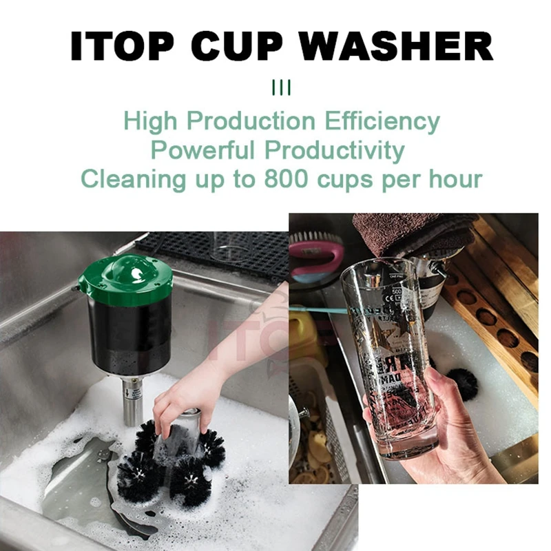 ITOP Commercial Electric Cup Washer Glass Washing Machine Stainless Steel Kitchen Equipment Restaurant Tools Dishwasher 110-220V
ITOP Commercial Electric Cup Washer Glass Washing Machine Stainless Steel Kitchen Equipment Restaurant Tools Dishwasher 110-220V