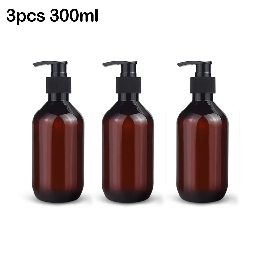 Round Shoulder Shampoo Bottle With Pump Head 300ml / 500ml / 750ml 3pcs Practical Brand New Brown High Quality
Round Shoulder Shampoo Bottle With Pump Head 300ml / 500ml / 750ml 3pcs Practical Brand New Brown High Quality