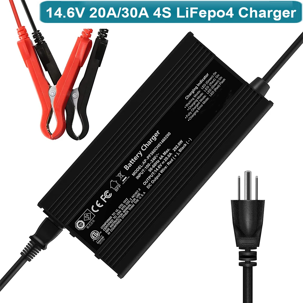Зарядное устройство для литий-железо-фосфатных аккумуляторов, 14,6 в, 20 А 
Зарядное устройство для литий-железо-фосфатных аккумуляторов, 14,6 в, 20 А