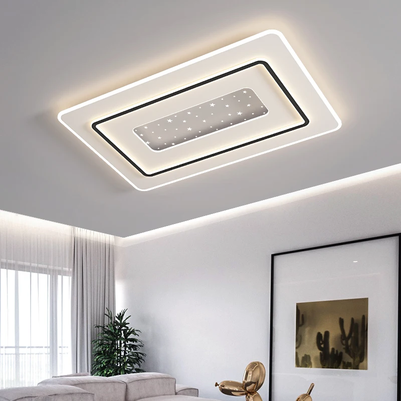 Black White Gray Led Ceiling Lamp Living Room Bedroom Study Chandelier Modern Simple Home Indoor Lighting Decor Lamp With Remote
Black White Gray Led Ceiling Lamp Living Room Bedroom Study Chandelier Modern Simple Home Indoor Lighting Decor Lamp With Remote