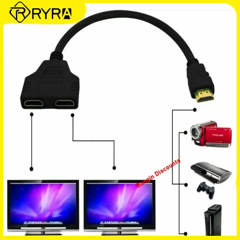RYRA 1080P Splitter Compatible Converter 1 Input Male To 2 Output Female Port Cable Adapter For Games Videos Multimedia Devices
RYRA 1080P Splitter Compatible Converter 1 Input Male To 2 Output Female Port Cable Adapter For Games Videos Multimedia Devices