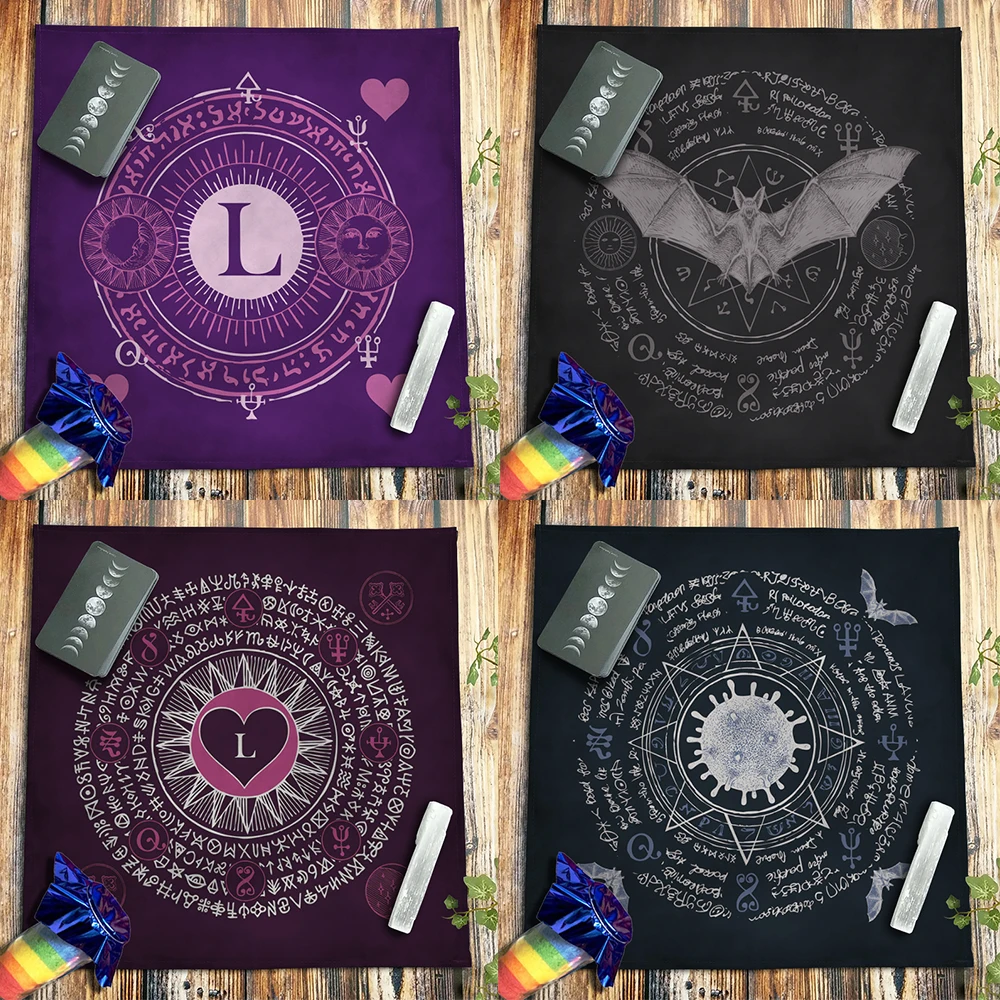 Customizable Purple Heart Magic Rune Tarot Card Tablecloth Altar Cloth Spiritual Oracle Card Mat Divination Witchcraft Astrology
Customizable Purple Heart Magic Rune Tarot Card Tablecloth Altar Cloth Spiritual Oracle Card Mat Divination Witchcraft Astrology