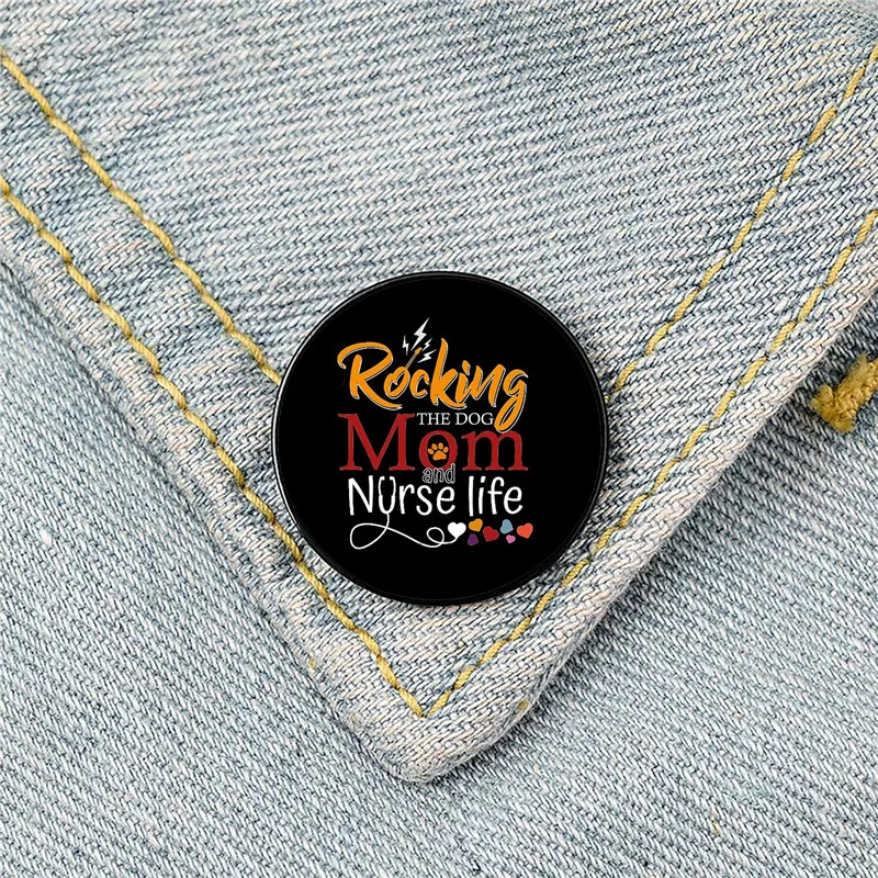 Rocking Dog Mom and Nurse Pin Custom Funny Brooches Shirt Lapel Bag Cute Badge Cartoon Cute Jewelry Gift for Lover Girl Friends
Rocking Dog Mom and Nurse Pin Custom Funny Brooches Shirt Lapel Bag Cute Badge Cartoon Cute Jewelry Gift for Lover Girl Friends