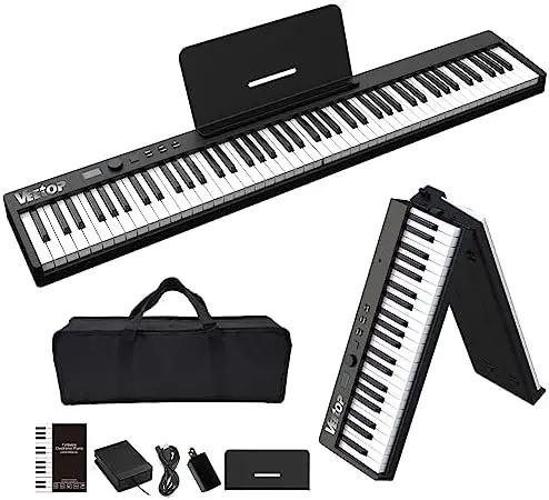 

Клавиатура для пианино, полноразмерная цифровая клавиатура для пианино, Чувствительная Сенсорная клавиатура с Bluetooth, 88 клавиш