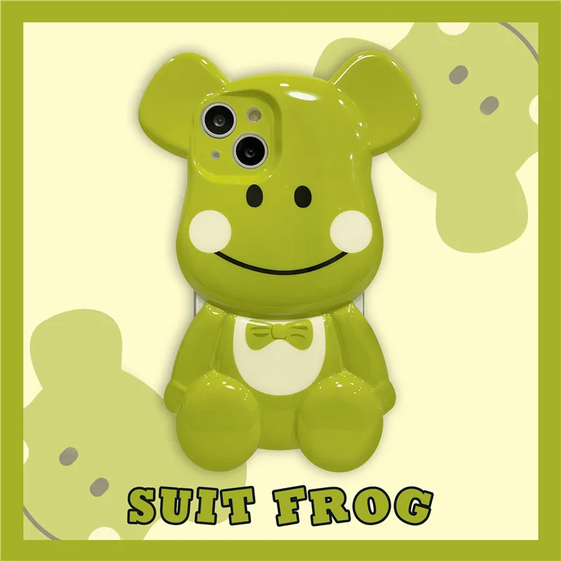 For Creative Cute Cartoon Frog Fashion Bear Cover for IPhone 11 12 13 Pro X XR XS Max Shockproof Phone Case IPhone 13 Case
For Creative Cute Cartoon Frog Fashion Bear Cover for IPhone 11 12 13 Pro X XR XS Max Shockproof Phone Case IPhone 13 Case