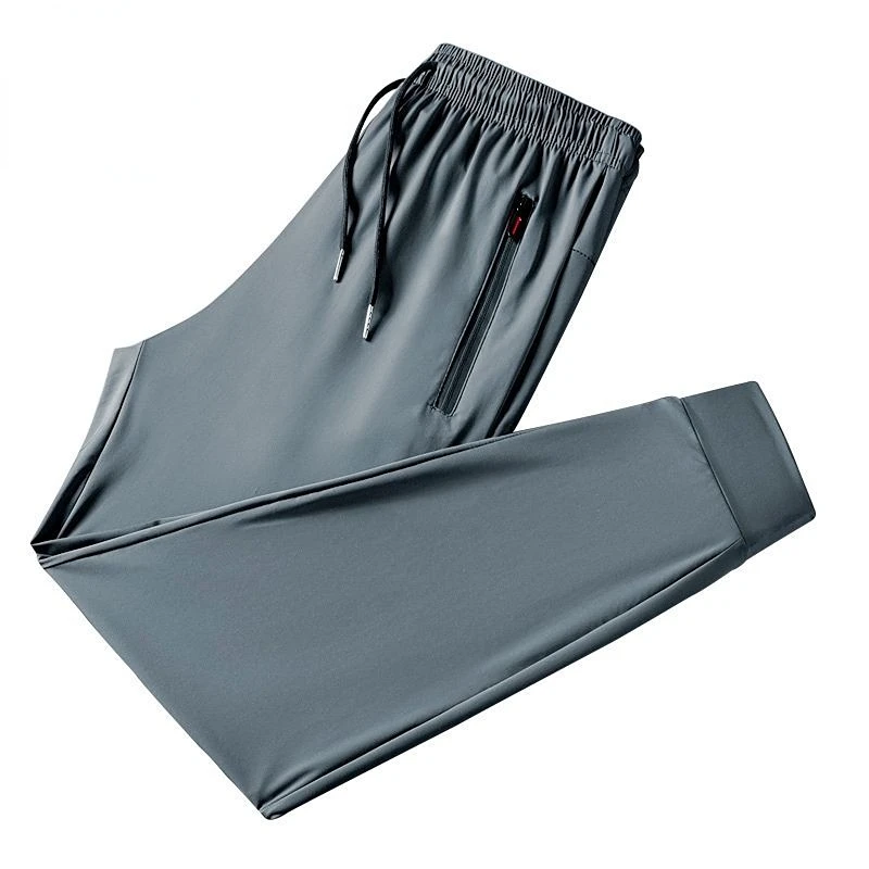 Summer Ice Silk Black Grey Sweatpants Men Joggers Sportswear Track Pants Size 7xl 8XL Casual Cotton Trousers with Zipper Pocket
Summer Ice Silk Black Grey Sweatpants Men Joggers Sportswear Track Pants Size 7xl 8XL Casual Cotton Trousers with Zipper Pocket