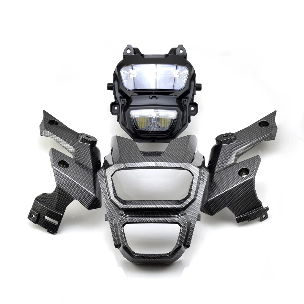 Carbon fiber pattern shell Headlight LED Front Light Guard Lamp for 2016 - 2018 Hondas Monkey MSX125 MSX125SF
Carbon fiber pattern shell Headlight LED Front Light Guard Lamp for 2016 - 2018 Hondas Monkey MSX125 MSX125SF