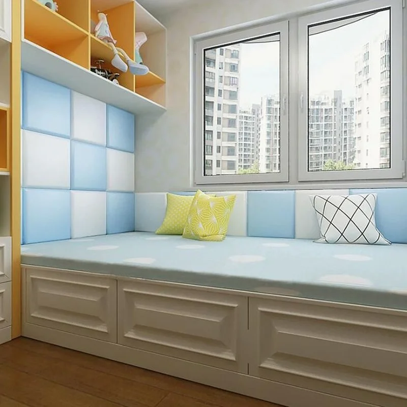3D Wall Stickers Solid Color Rectangular Pattern Children's Room Tatami Soft Bag Baby Anti-collision Wall Soft Headboard
3D Wall Stickers Solid Color Rectangular Pattern Children's Room Tatami Soft Bag Baby Anti-collision Wall Soft Headboard
