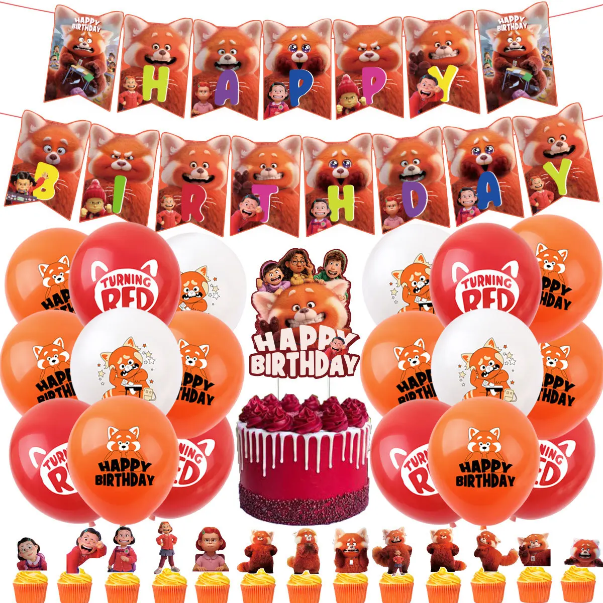 Disney Turning Red Pixar Mei Party Birthday Balloon Banner Decorations Topper Cake Supplies Surprise Toy Children Girl Gift
Disney Turning Red Pixar Mei Party Birthday Balloon Banner Decorations Topper Cake Supplies Surprise Toy Children Girl Gift