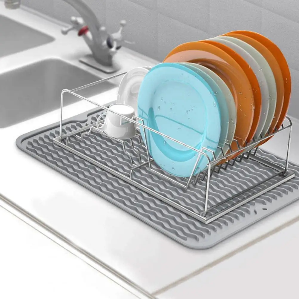Portable Waterproof Good Resilience Desktop Placemat Drain Mat Kitchen Supply Placemat Drain Mat Draining Pad
Portable Waterproof Good Resilience Desktop Placemat Drain Mat Kitchen Supply Placemat Drain Mat Draining Pad