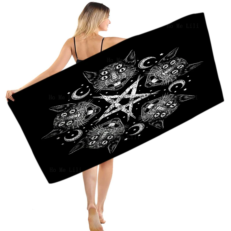 Spirit Weird Cat Witch Pentagram Satanic Death Black Metal Band Exorcist Quick Drying Towel By Ho Me Lili Fit For Fitness Use 
Spirit Weird Cat Witch Pentagram Satanic Death Black Metal Band Exorcist Quick Drying Towel By Ho Me Lili Fit For Fitness Use