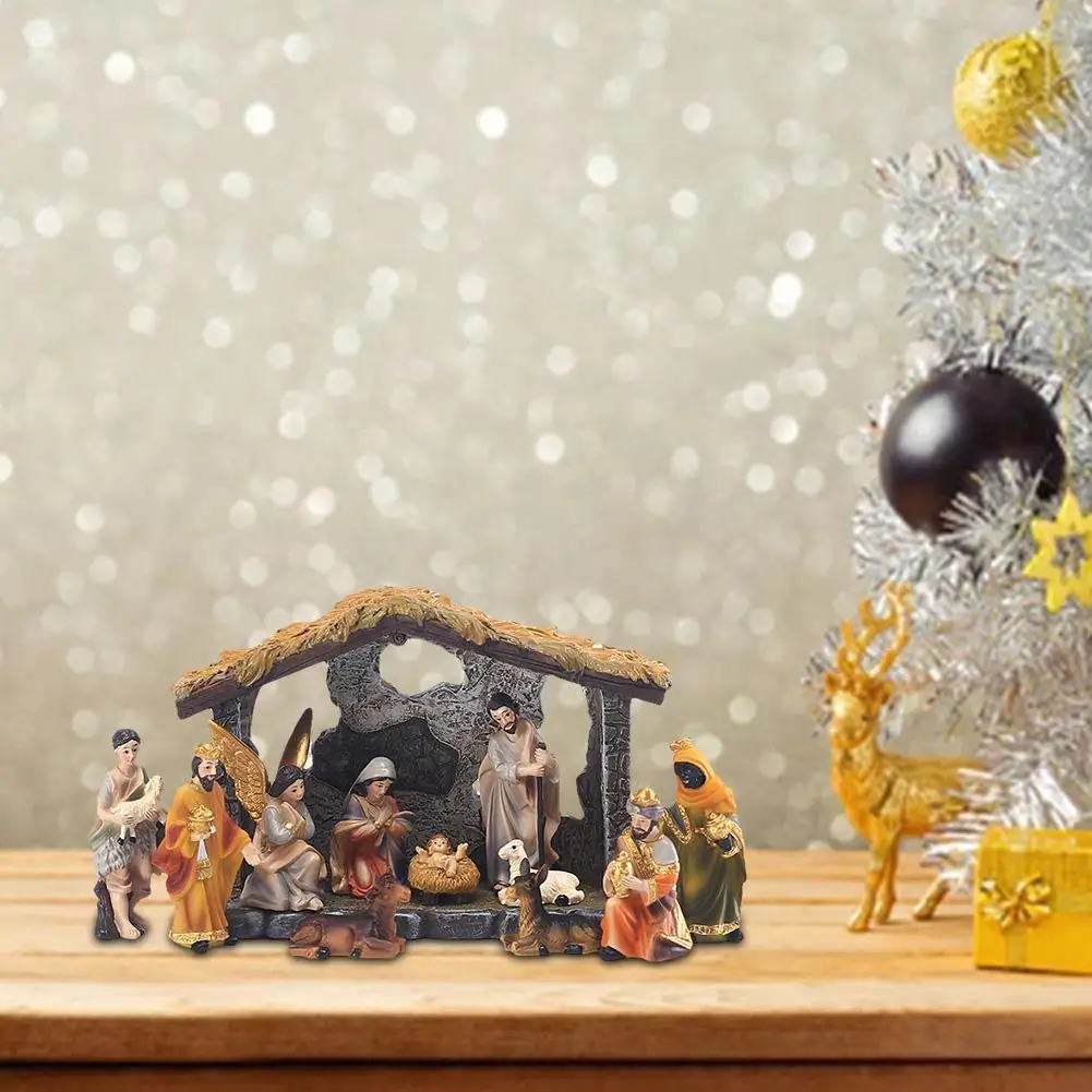 Christmas Manger Nativity Statue Nativity Scene Statue Church Craft Crib Figurine Baby Religious Christmas Ornament R C0n0
Christmas Manger Nativity Statue Nativity Scene Statue Church Craft Crib Figurine Baby Religious Christmas Ornament R C0n0