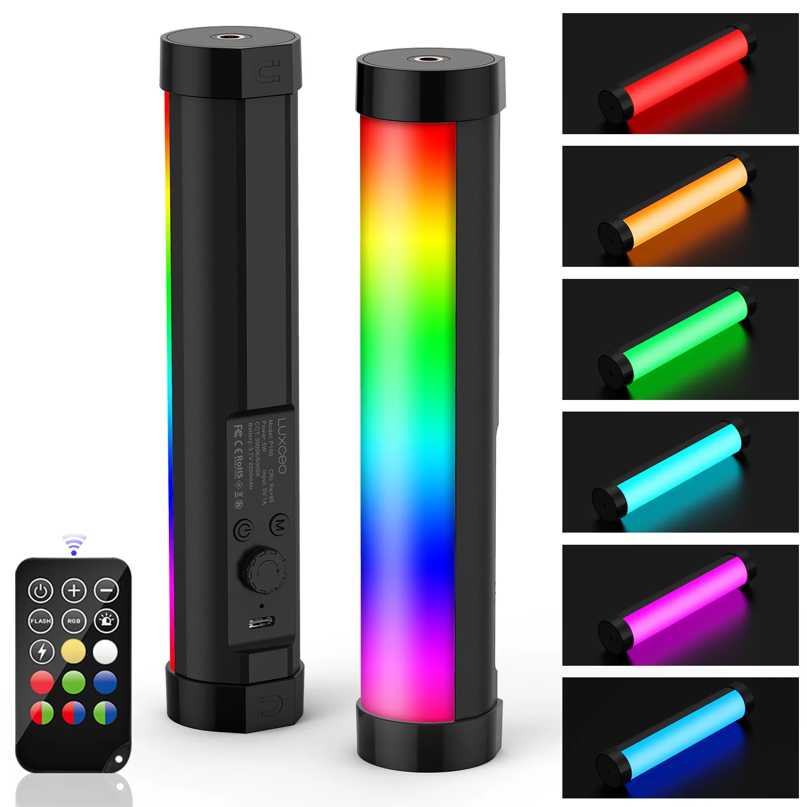 Портативный светильник LUXCEO P100 RGB для видеосъемки, 2000 мАч, для фотосъемки, Селфи, 360 °, заполняющая светильник вая трубка для съемки Vlog YouTube TikTok
Портативный светильник LUXCEO P100 RGB для видеосъемки, 2000 мАч, для фотосъемки, Селфи, 360 °, заполняющая светильник вая трубка для съемки Vlog YouTube TikTok