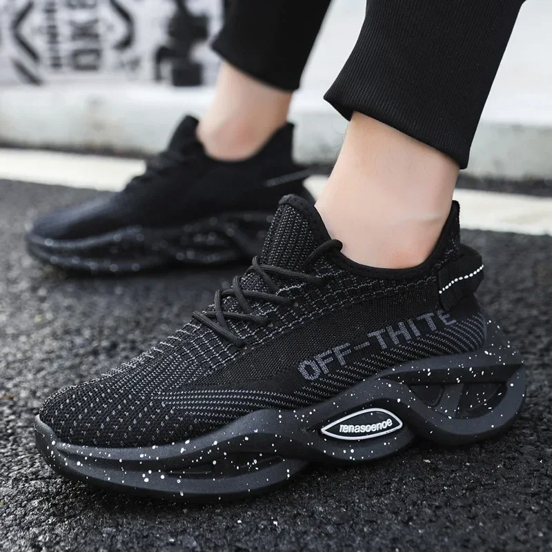 

Men's shoes fly woven breathable shoes running shoes new style internet celebrity sports casual trend dad shoes