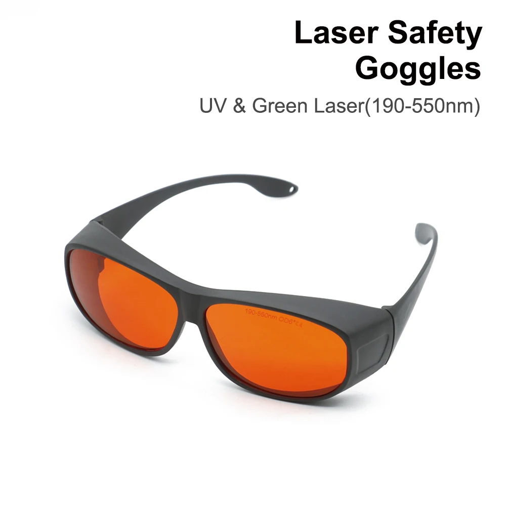 

355nm UV laser safety goggles Type C OD6+ 190-550nm Protective eyewear for UV laser machine protective glasses