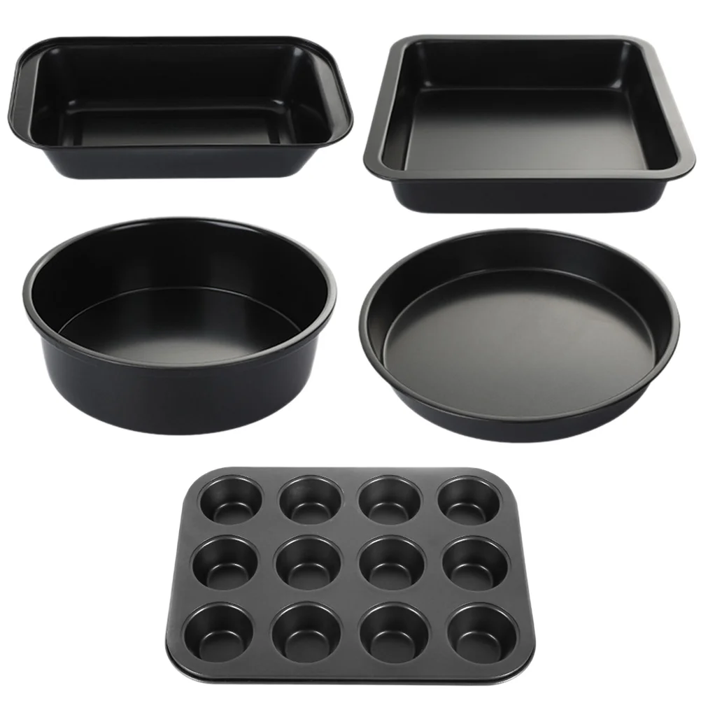 5 шт. многофункциональные инструменты для выпечки, антипригарные формы для торта, домашние кухонные инструменты (черный) 
5 шт. многофункциональные инструменты для выпечки, антипригарные формы для торта, домашние кухонные инструменты (черный)