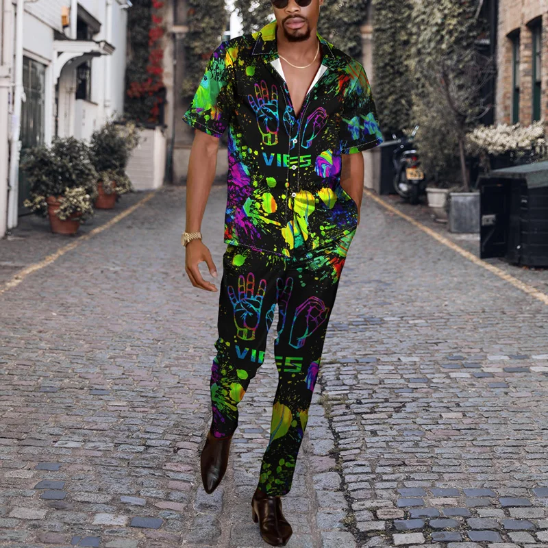 2022 New 3D Short Shirt Top Set Fashion Personalized Printing Men's Trousers Large Spring And Summer Combination Leisure Two-Pie
2022 New 3D Short Shirt Top Set Fashion Personalized Printing Men's Trousers Large Spring And Summer Combination Leisure Two-Pie