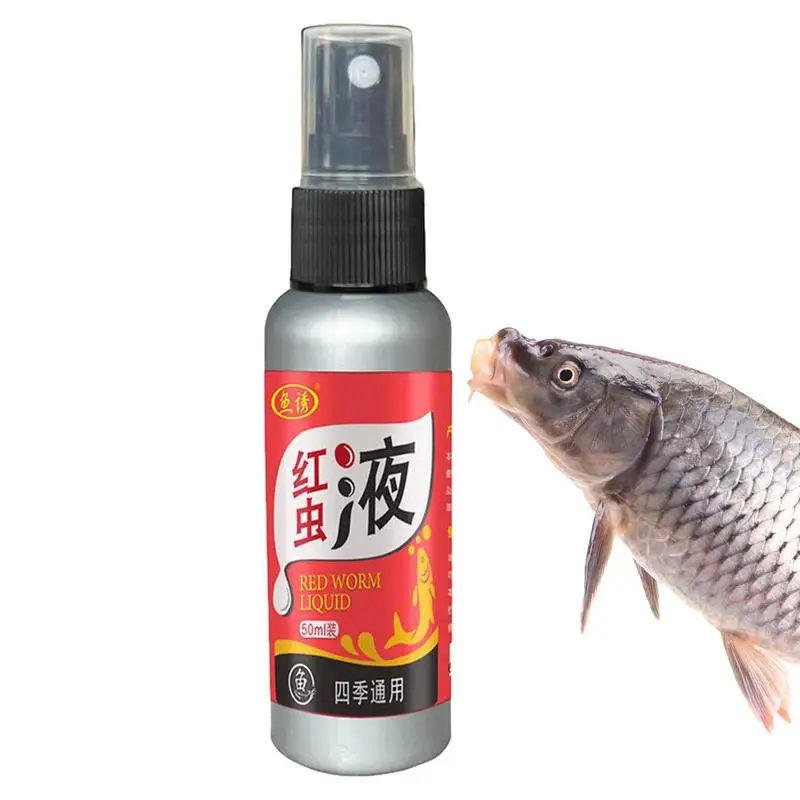 

50ml Fish Bait Additive Concentrated Red Worm Liquid High Concentration FishBait Attractant Natural Bait Scent Fish Attractants