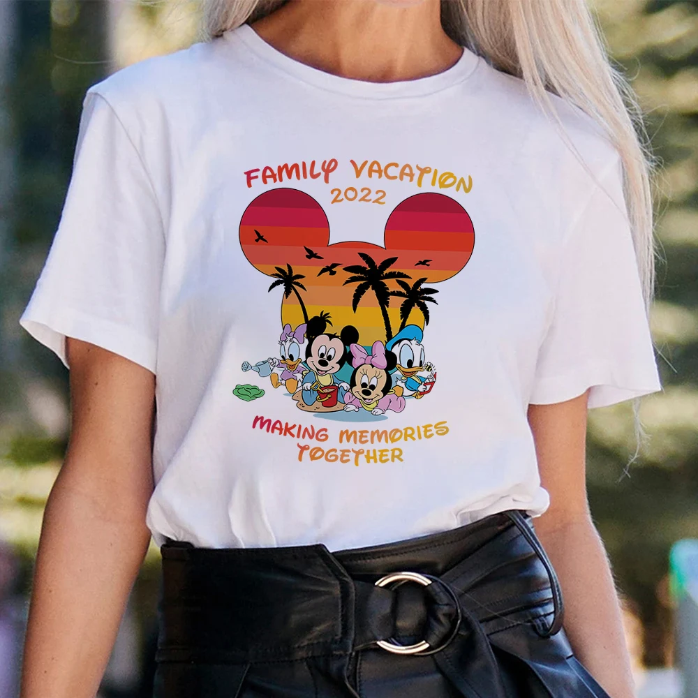 Mickey Minnie Donald Daisy Kawaii Harajuku T-shirt For Women Short Sleeve Summer 2022 Family Vacation Disney Clothes Oversized
Mickey Minnie Donald Daisy Kawaii Harajuku T-shirt For Women Short Sleeve Summer 2022 Family Vacation Disney Clothes Oversized
