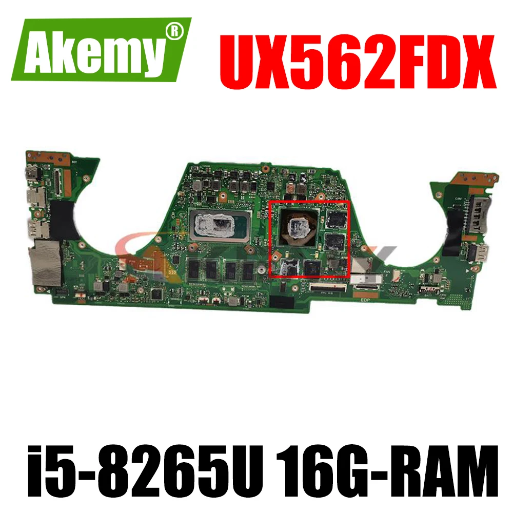 For Asus Q536F Q536FDX UX562F Q536FD Laptop Mainboard UX562FDX Motherboard W/ GTX1050 i5-8265U 16G-RAM
For Asus Q536F Q536FDX UX562F Q536FD Laptop Mainboard UX562FDX Motherboard W/ GTX1050 i5-8265U 16G-RAM