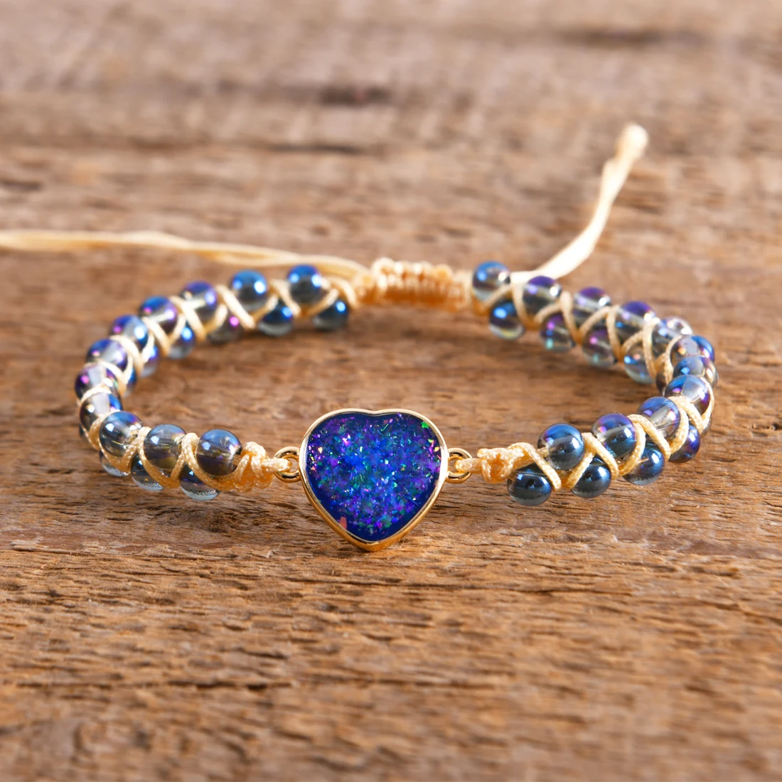 New Crystal Heart Charm Stone Bracelets String Braided Friendship Bracelets Jaspers Woven Wrap Wristband Femme Women Jewelry
New Crystal Heart Charm Stone Bracelets String Braided Friendship Bracelets Jaspers Woven Wrap Wristband Femme Women Jewelry