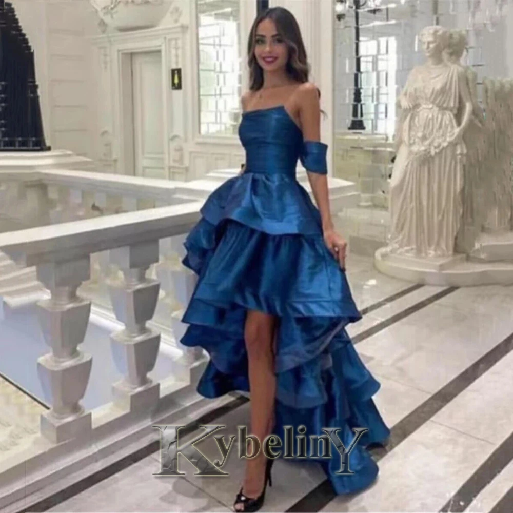 Kybeliny Off Shoulder Taffeta Prom Evening Dresses High Low Tiered Bule Vestidos De Fiesta 2023 For Women Formal Custom Made
Kybeliny Off Shoulder Taffeta Prom Evening Dresses High Low Tiered Bule Vestidos De Fiesta 2023 For Women Formal Custom Made