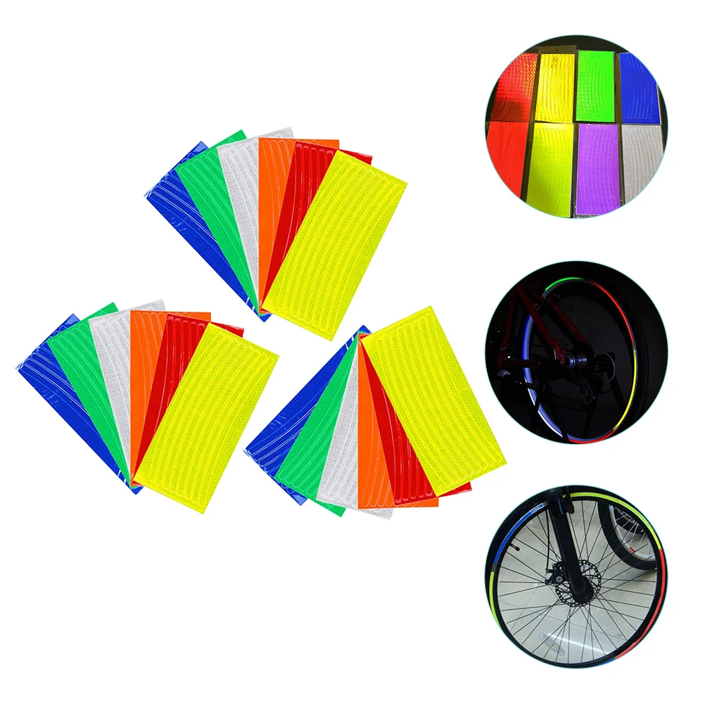 

18pcs Glow in The Dark Bike Wheel Rim Decals MTB Car Tires Reflective Stickers