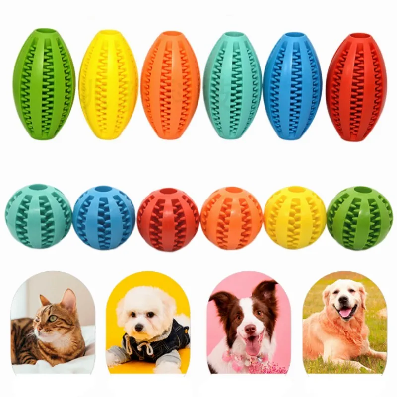 Dog Toys Rubber Bite Resistant Funny Interactive Ball Teeth Cleaning Training Puppy Cats Snack Chew Toys Pet Accessories
Dog Toys Rubber Bite Resistant Funny Interactive Ball Teeth Cleaning Training Puppy Cats Snack Chew Toys Pet Accessories