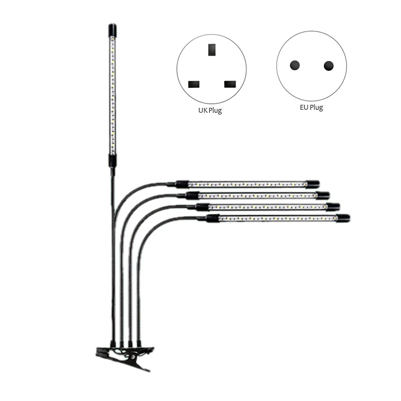 GTBL LED Grow Light With Timer Dimmable Full Spectrum 5 Head Bulbs Flexible Clip Phyto Lamp For Seedling Fito Lamp 
GTBL LED Grow Light With Timer Dimmable Full Spectrum 5 Head Bulbs Flexible Clip Phyto Lamp For Seedling Fito Lamp